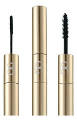 OG Daily Essentials Mascara showing dual-ended brushes for top and bottom lashes in sleek gold tube