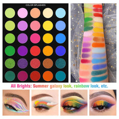 Bold glam eye makeup using UCANBE Pretty All Set 2 glitter and shimmer shades