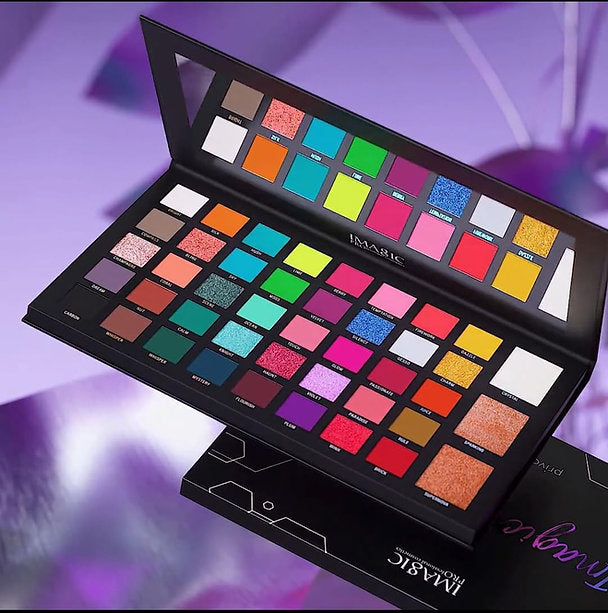 IMAGIC Carolina eyeshadow palette matte shimmer and highlighter shades