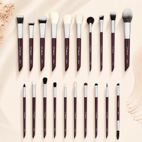 Makezmia Face Edit 20-Piece Professional Makeup Brush Set