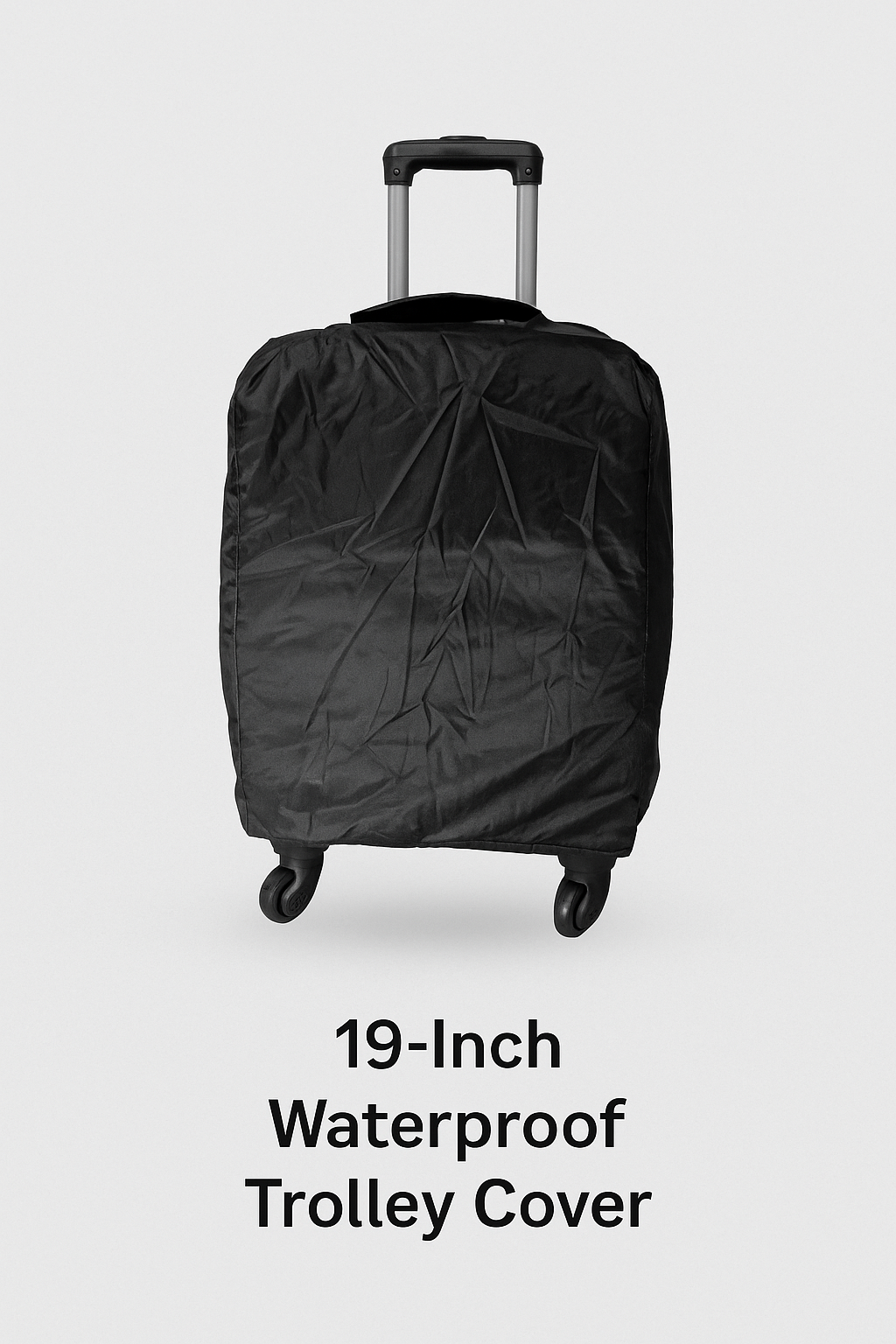 19-Inch Waterproof Trolley Cover – Black | Dust & Rain Protection Main image