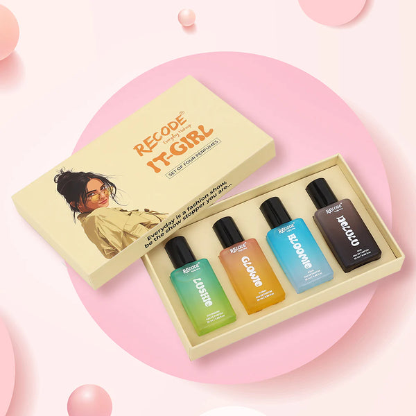 Recode IT Girl Unisex Perfume Set | Pack of 4 Mini Perfumes (20ml x 4)