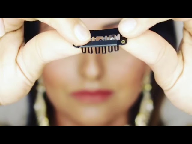 10Pcs Black Snap Hair Clips for Wigs, Extensions & Dupatta Fixing | Anti-Slip Grip Secondary image
