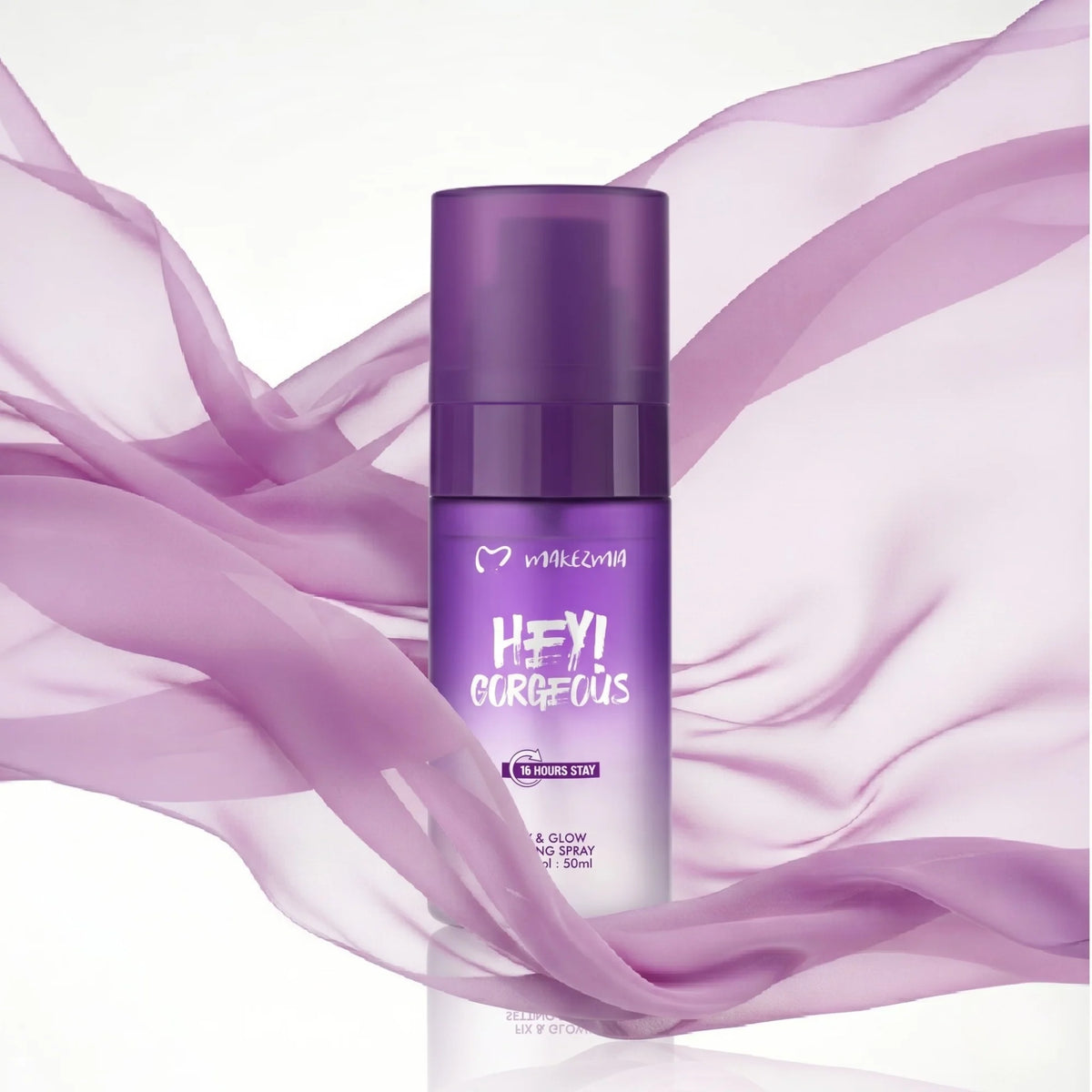 Makezmia Hey Gorgeous Makeup Setting Spray glossy finish