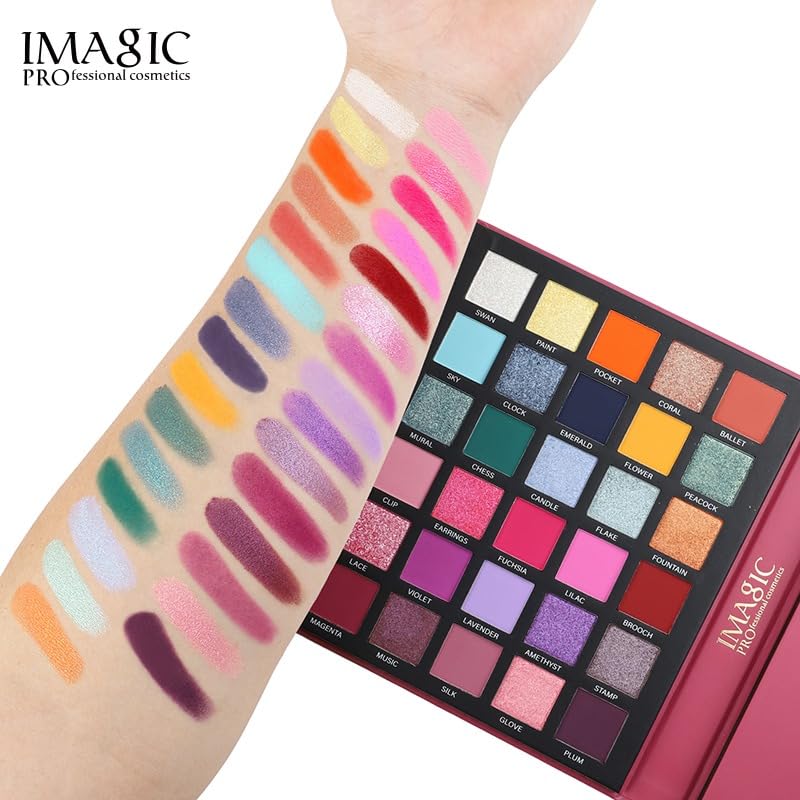 IMAGIC Elegant Makeup Palette EY370 shade swatches
