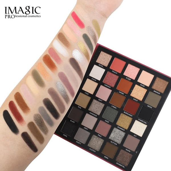 IMAGIC Elegant Makeup Palette EY370 shade swatches