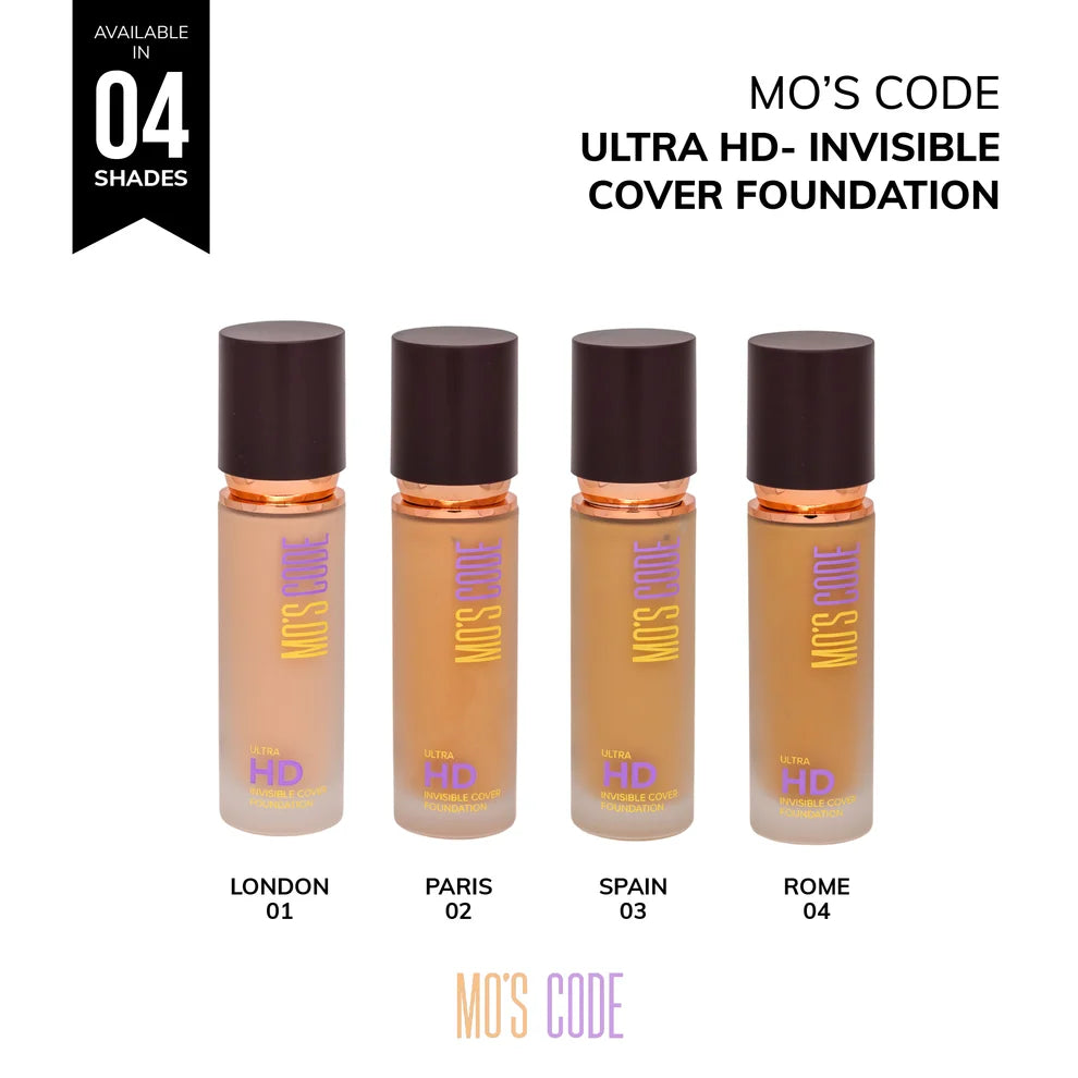 MO’S CODE Ultra HD Invisible Cover Foundation - 30ml