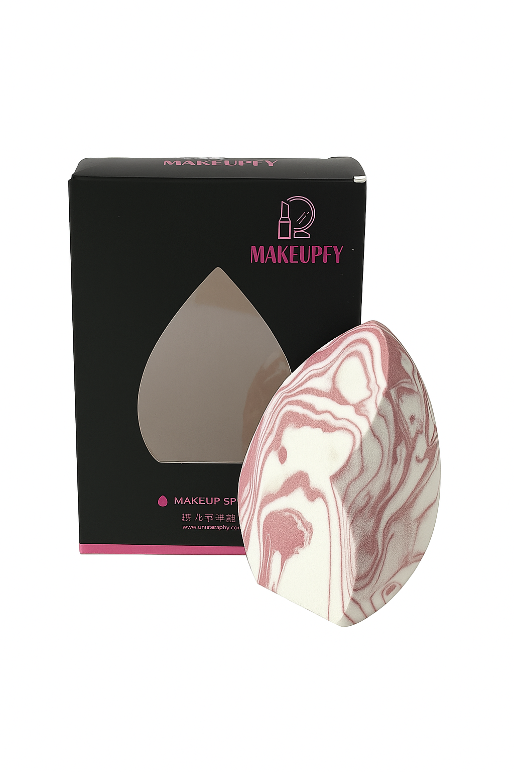 Makeupfy Marble Makeup Sponge – reusable beauty blender for foundation, blush & contour Main image