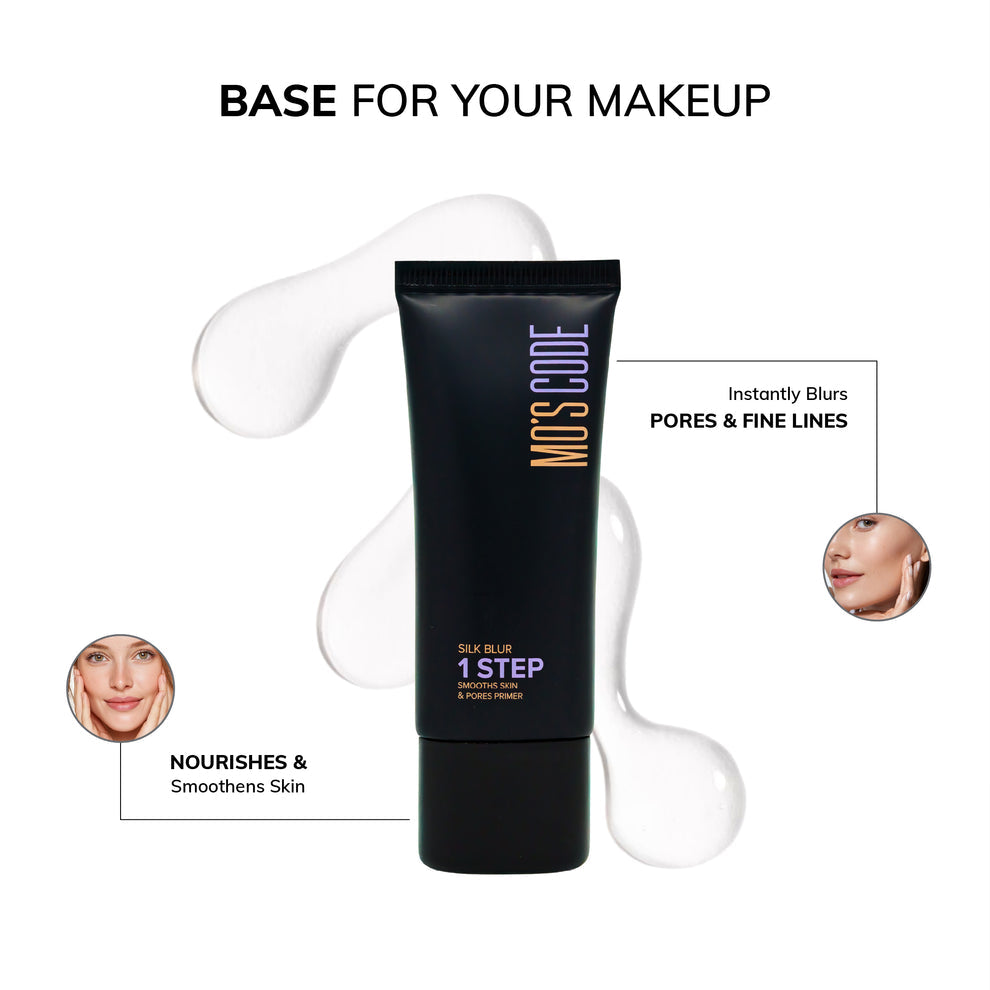 MO’S CODE Silk Blur 1 Step Smooths Skin & Pores Primer - 30ml