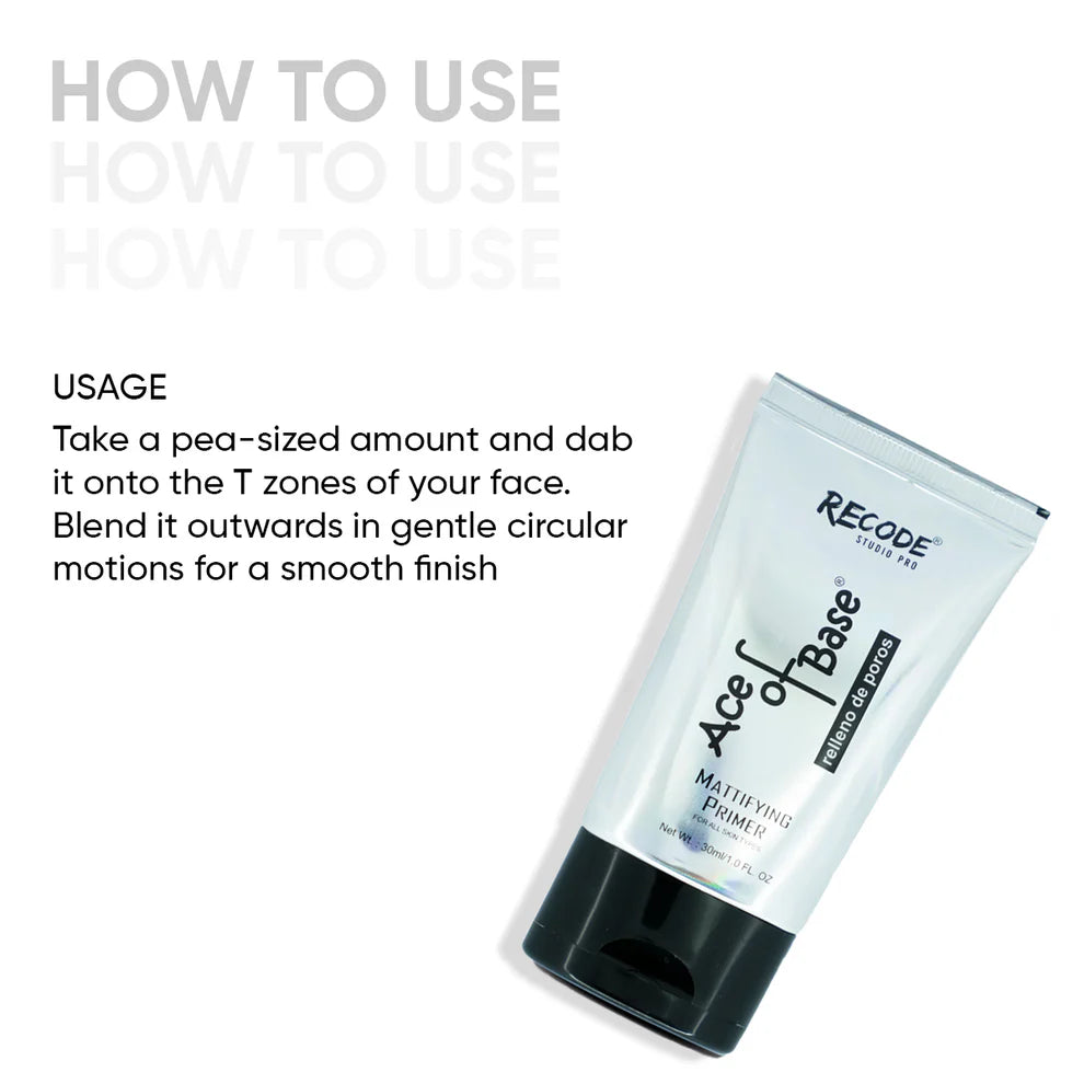Recode Makeup Primer for Oily Skin & Dry Skin - Ace Of Base Primer