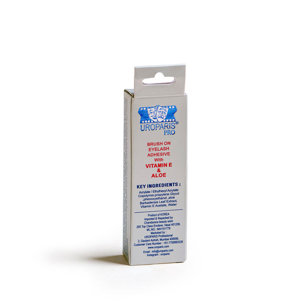 UROPARIS PRO Brush On Eyelash Adhesive / Glue With Vitamin E & Aloe