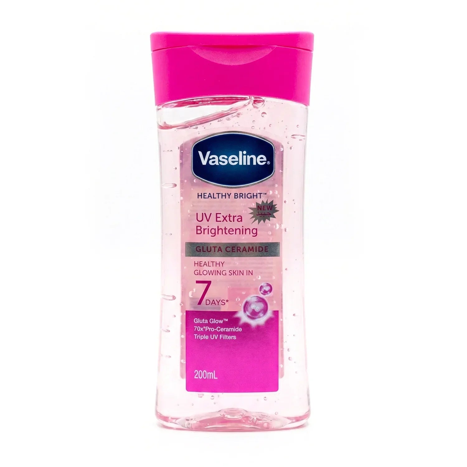 Vaseline Healthy Bright UV Extra Brightening Gluta Ceramide Body Oil Gel 200ml Imported