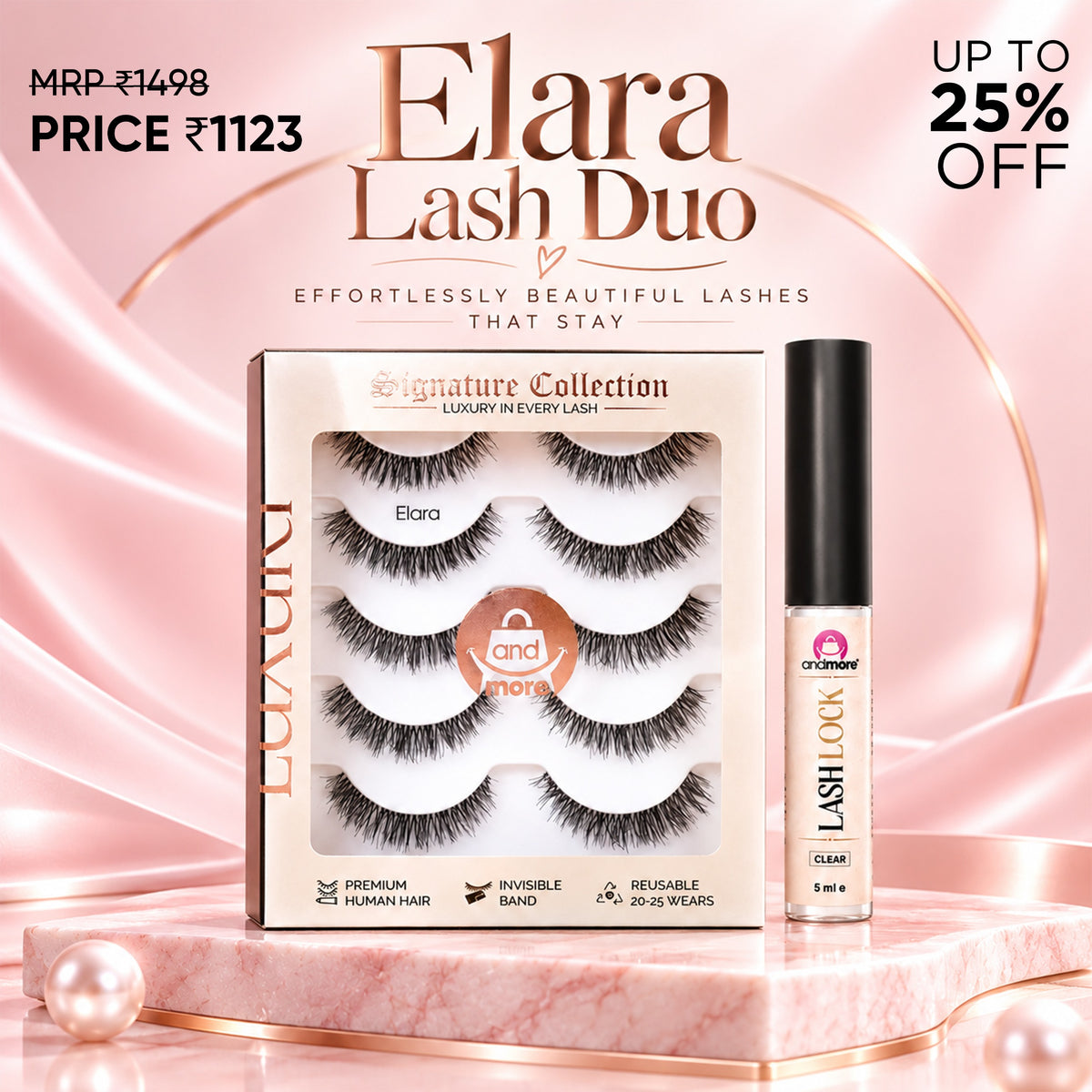 Elara Lash Duo – Elara Eyelash + Lash Lock Main image