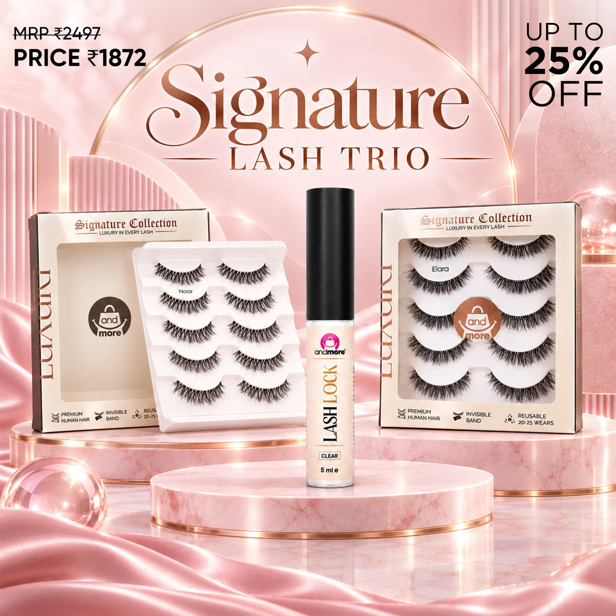 Signature Lash Trio – Elara + Noor + Lash Lock