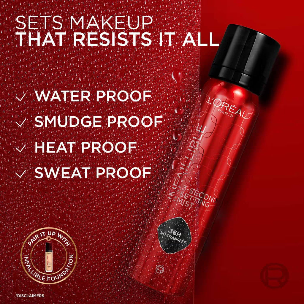 L'Oréal Paris Infallible Transfer-Proof Makeup Setting Mist