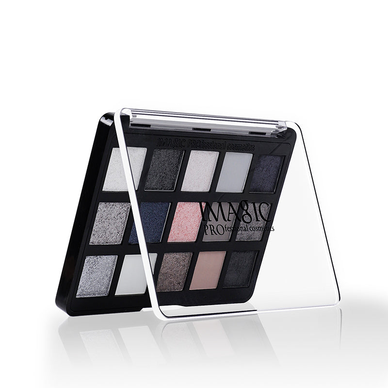 IMAGIC Aurora 15 Color Eyeshadow Palette – Shimmer & Matte Cool Tones Secondary image