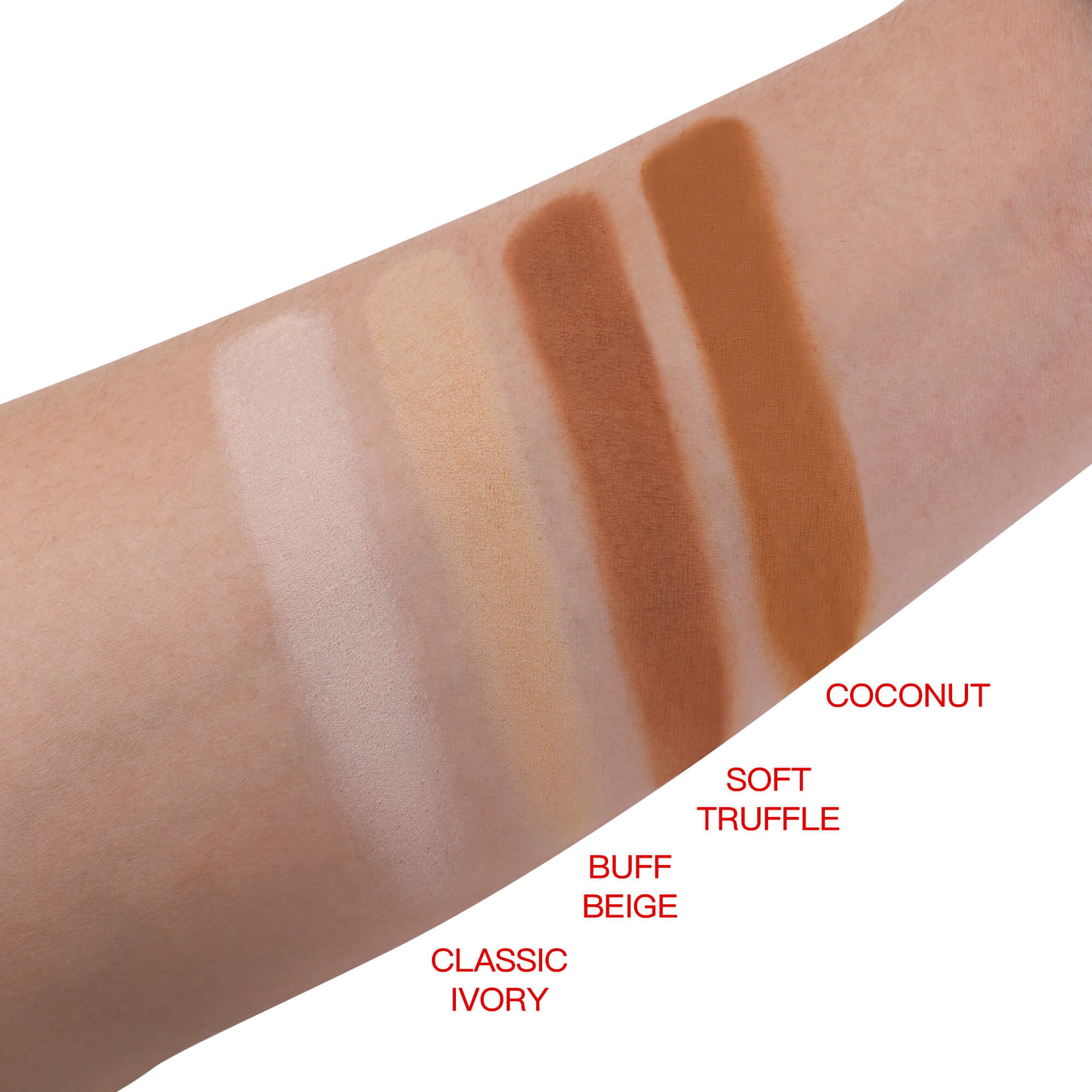 IMAGIC 4-Color Contour Palette – Classic Ivory, Buff Beige, Soft Truffle & Coconut Secondary image
