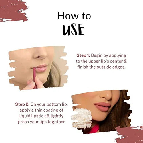 How to apply Love Earth Liquid Mousse Lipstick for perfect matte lips