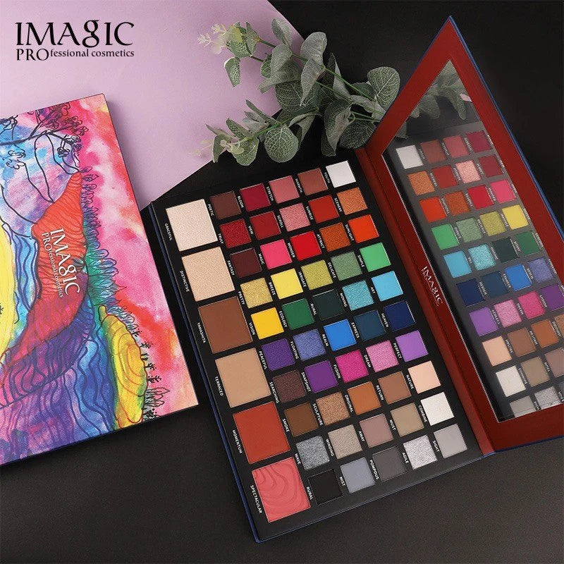 IMAGIC Terraced Palette open makeup palette with colorful shades