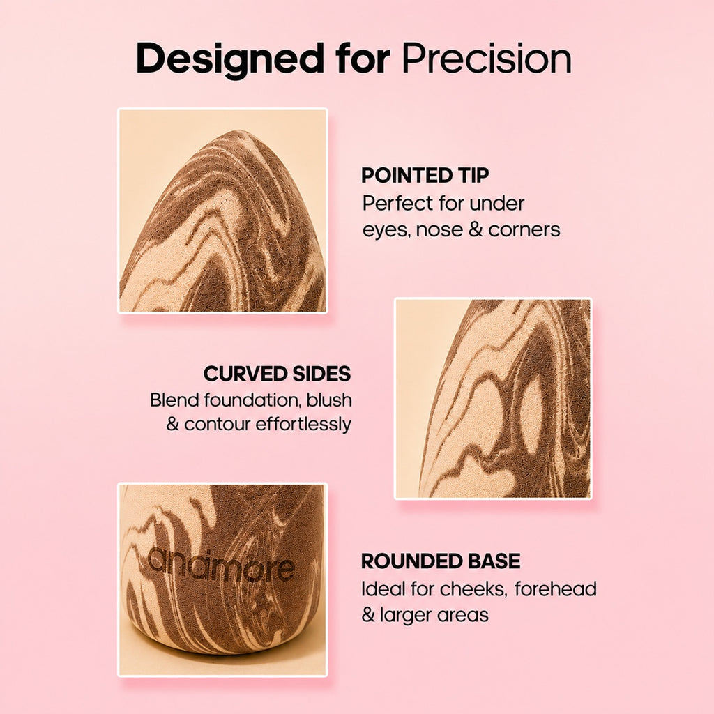Professional Beauty Blender with Precision Tip - AndMore