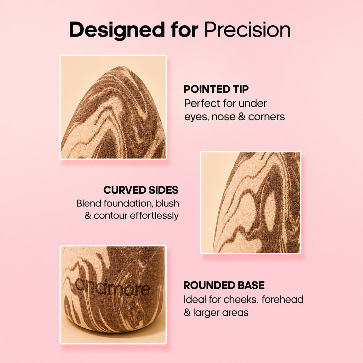 Professional Beauty Blender with Precision Tip - AndMore