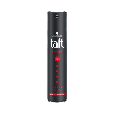 Schwarzkopf Taft Power Hair Lacquer Hold 5 – Long-Lasting 72H Strong Hold Hair Spray – 250ml Main image