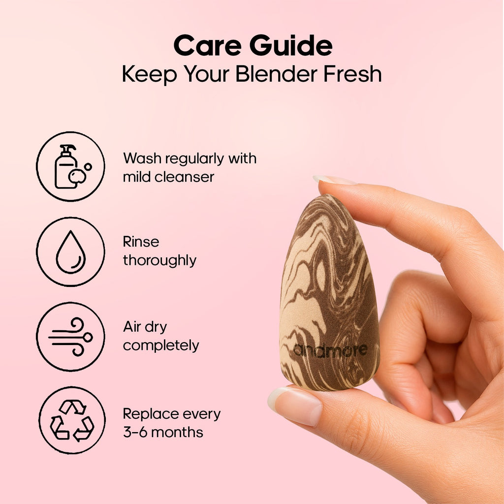 AndMore Premium Makeup Sponge for Smooth Airbrushed Finish
