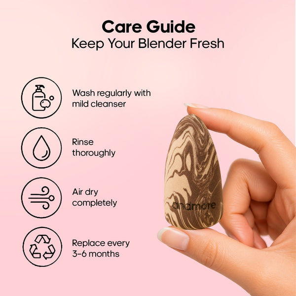 AndMore Premium Makeup Sponge for Smooth Airbrushed Finish